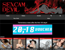 Tablet Screenshot of camsex-devil.com